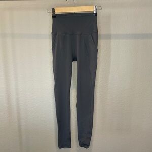 ALL FENIX Charcoal Gray High-Waisted Pocket Leggings – XS